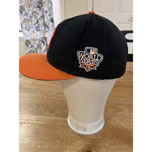San Francisco Giants Black With Orange Bill Era Era 59fifty Hat / Cap - 7.4 - Picture 3 of 7